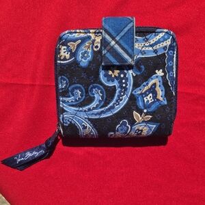 Vera Bradley Navy and Blue Floral Wallet